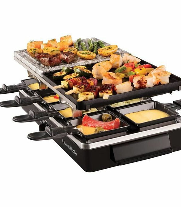 Griddle Plate Russell Hobbs Raclette Black-0