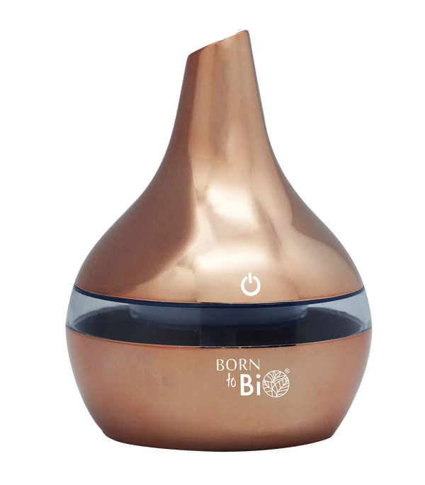 Humidificateur & diffuseur d'huiles essentielles aspect rose gold-0