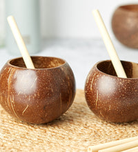 Coconut Cups | Natural Coco Shell Cup Set of 2-1