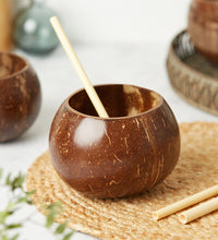 Coconut Cups | Natural Coco Shell Cup Set of 2-0