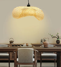 Bamboo Lampshade Led Pendant Lamp Natural Rattan Wicker Ceiling Chandeliers Hand Woven Lighting E27 Fixtures Hanging Light-1