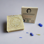 Organic Certified Solid Soap - Ylang Ylang with Blue Corn Flowers 90g-0