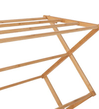 Foldable Bamboo Clothes Rack Airer-2