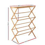 Foldable Bamboo Clothes Rack Airer-1